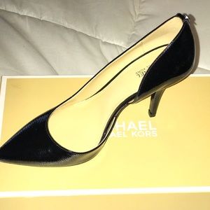 Michael Kors Nathalie Flex High Pump- Black Patent